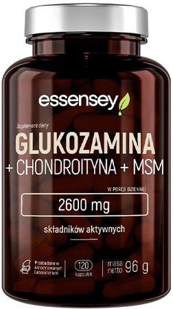 ESSENSEY GLUKOZAMINA + CHONDROITYNA + MSM 120 kaps.