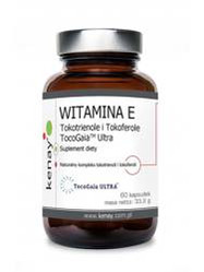 KENAY Witamina E Tokotrienole i Tokoferole TocoGaia® Ultra na wsparcie ochrony komórek przed stresem oksydacyjnym 60 kaps.