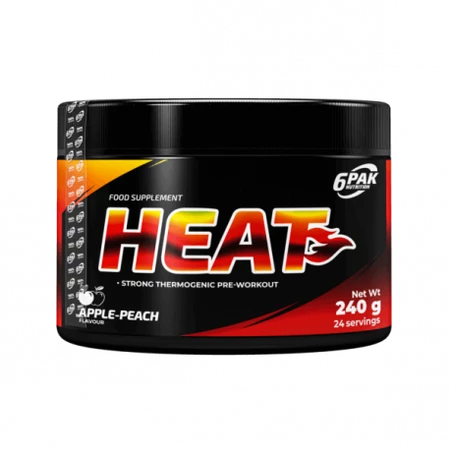 6PAK HEAT  240g JAR APPLE-PEACH