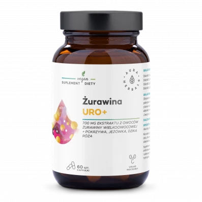 Aura Herbals Żurawina Uro+ 60 kap