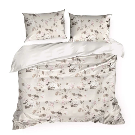 Komplet Pościeli Satynowej Spring 45 160 x 200 cm, Beżowy