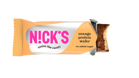 Zestaw 6x N!CK'S Nicks Protein Wafer Orange Proteinowy Wafelek Pomarańczowy bez cukru 40g