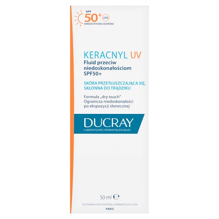 Ducray Keracnyl UV Fluid przeciw niedoskonałościom SPF 50+ 50 ml