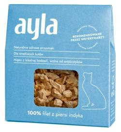 AYLA filet z piersi indyka - liofilizowane przysmaki dla kota - 28g