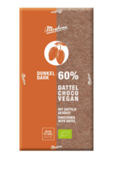 TABLICZKA KAKAOWA 60 % SŁODZONA DAKTYLAMI BIO 80 g - MEYBONA