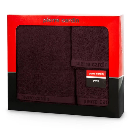 Komplet Ręczników 3 Szt Evi 37 x 34 x 9 cm, Burgundowy