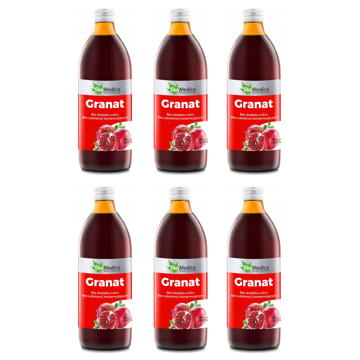 Zestaw 6x EkaMedica Granat 1l - Nabea.pl