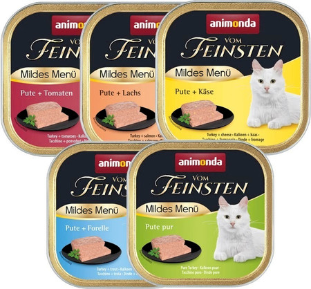 ANIMONDA Vom Feinsten Cat Menue Indyk Pstrąg 100g
