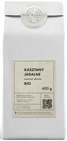 KASZTANY JADALNE SUSZONE BIO 400 g - THE PLANET