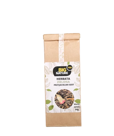 Big Nature Herbata Zielona Przyjacielski Gest 50g