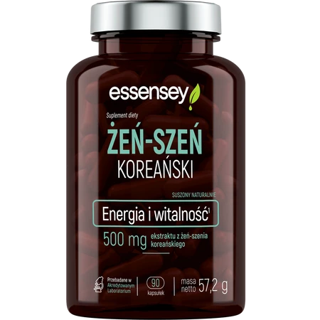Essensey Żeń-szeń koreański, energia i witalność - 90 kaps