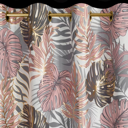 ZASŁONA GOTOWA KORFU 140 X 250 CM PUDROWY RÓŻ