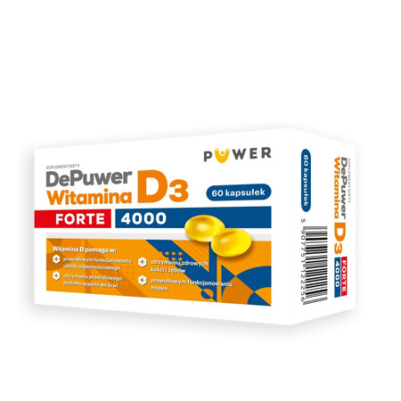Puwer DePuwer Witamina D3 4000 60 kaps.