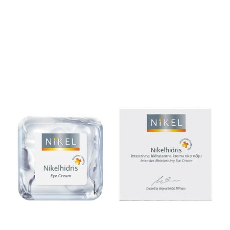 Nikel, NIKELHIDRIS, Nawilżający krem pod oczy z kwasem hialuronowym, miodem i kwiatem immortelle, 15 ml