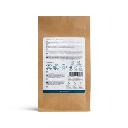 Georganics, Naturalne tabletki do płukania jamy ustnej, do codziennej pielęgnacji, smak mięty pieprzowej, 720 tabletek