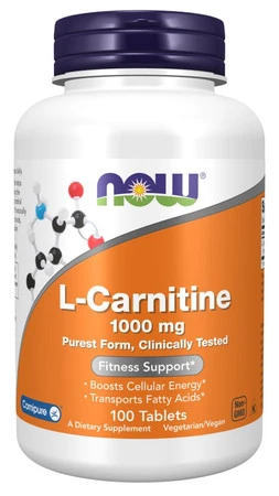 NOW FOODS L-Carnitine - L-Karnityna 1000mg (100 tabl.)