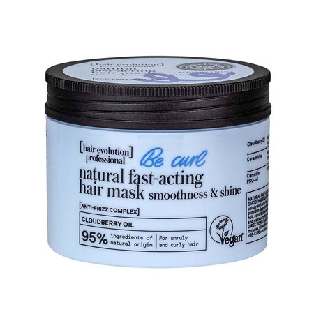 Naturalna, wegańska maska do włosów kręconych Be Curl Wygładzenie i Blask, 150ml  Hair Evolution