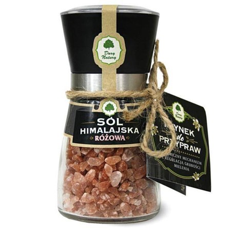 Dary Natury Sól Himalajska Różowa Młynek 180G