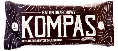 Zmiany Zmiany Baton Orzechowy „KOMPAS” bezglutenowy bez cukru 70g