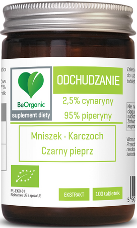 BE ORGANIC Na wsparcie odchudzania BIO 100 tabl. (401 mg)