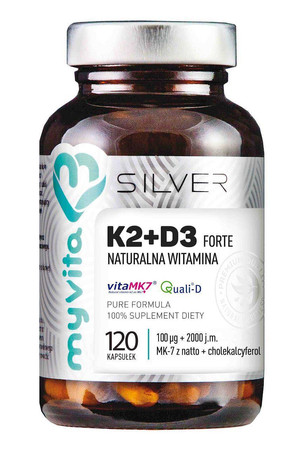 Myvita Silver Witamina K2 100+D3 2000 Forte 120 K