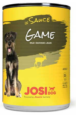 Josera JosiDog puszka dziczyzna w sosie - karma mokra dla psa - 415g