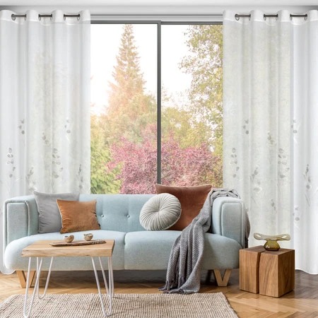 FIRANA GOTOWA ISABEL 140 X 250 CM BIAŁY