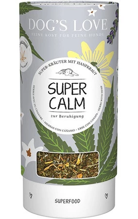 DOG'S LOVE Super Calm - zioła uspokajające dla psa z konopiami (100g)
