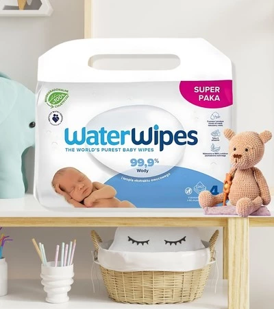 WaterWipes BIO - Chusteczki nawilżane wodne - 4x60szt.