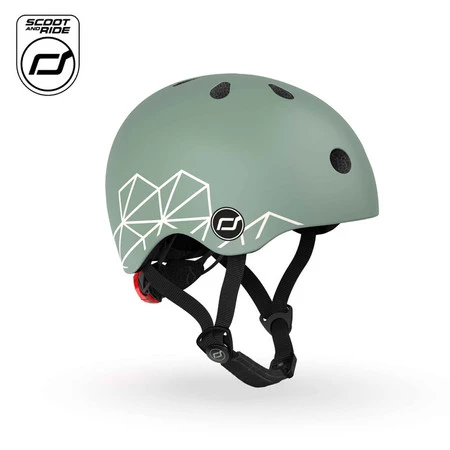 SCOOTANDRIDE Kask XXS-S dla dzieci 1-5 lat Green Lines
