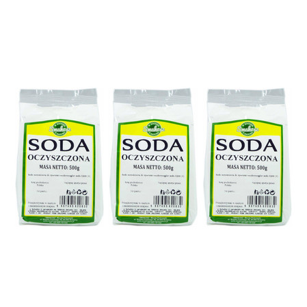 Zestaw: 3x SMAKOSZ Soda oczyszczona 500g