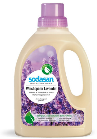 Sodasan Płyn do płukania tkanin lawenda BIO 750 ml