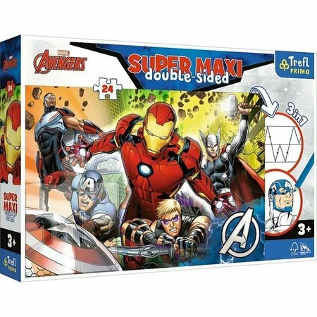 TREFL 41007 Puzzle 24 SUPER MAXI Silni Avengers