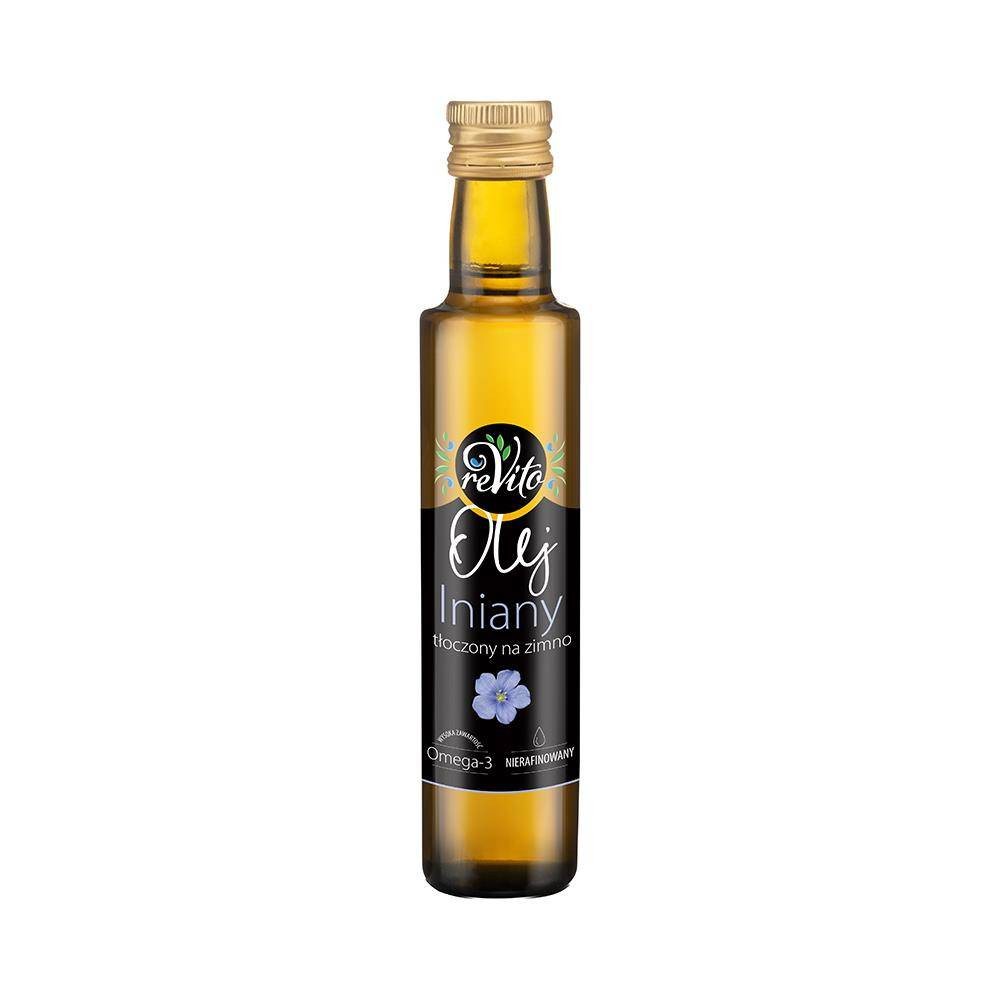 Olej lniany tłoczony na zimno 250 ml - Nabea.pl