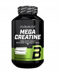 BioTech USA Mega Creatine Kreatyna monohydrat 120 kaps.