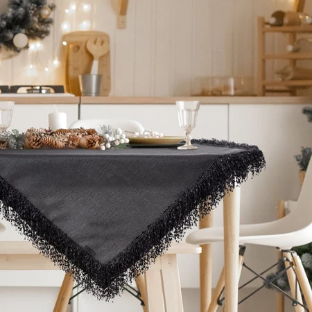 OBRUS JASPER 85 X 85 CM CZARNY