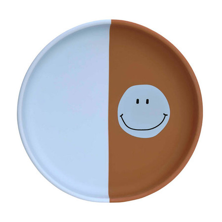 Lassig Talerzyk silikonowy dla dzieci Happy Rascals Smile sky blue