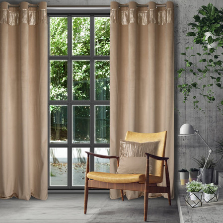 ZASŁONA GOTOWA JASPER 140 X 250 CM BEŻOWY