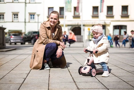 SCOOTANDRIDE Highwaykick 1 2w1 Jeździk i hulajnoga 1-5 lat Rose