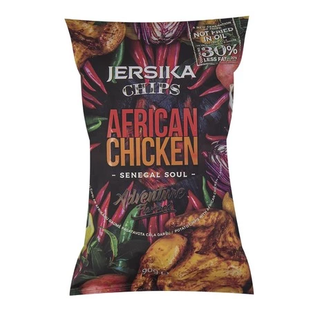 Zestaw 2x Chipsy ziemniaczane o smaku ostrego kurczaka 90 g