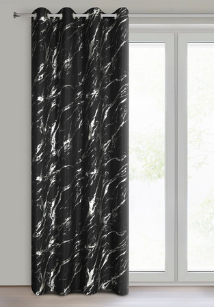 ZASŁONA GOTOWA LANI 140 X 250 CM CZARNY