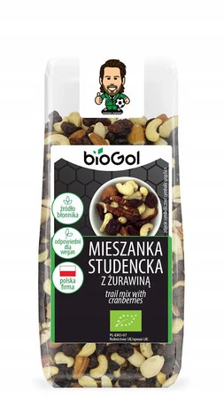 BIOGOL MIESZANKA STUDENCKA Z ŻURAWINĄ BIO 150 g