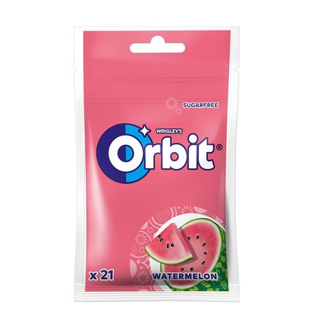 Guma do żucia Orbit Sugarfree Watermelon torebka 21 drażetek