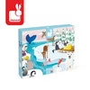 Janod Puzzle sensoryczne 20 elementów Lodowa kraina