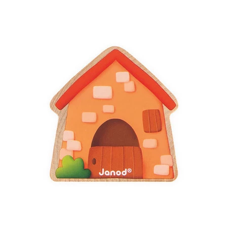 Janod Nawlekanka z drewnianymi owieczkami Farma 2+