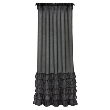 FIRANA GOTOWA DOLLY NA TAŚMIE 140 X 250 CM CZARNY