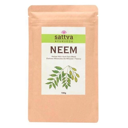 Zestaw 2x Sattva -Ziołowa maseczka do włosów i twarzy Neem 100g