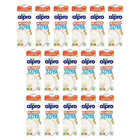 Zestaw 16x Alpro Napój Sojowy bez cukru 1l