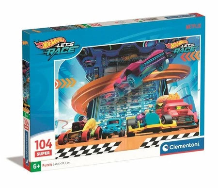 Clementoni Puzzle 104el Super Hot Wheels Lets Race 25777