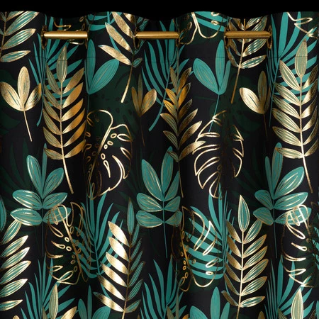 ZASŁONA GOTOWA MALTA 140 X 250 CM CZARNY